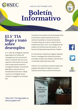 Boletín Informativo agosto-septiembre 2019