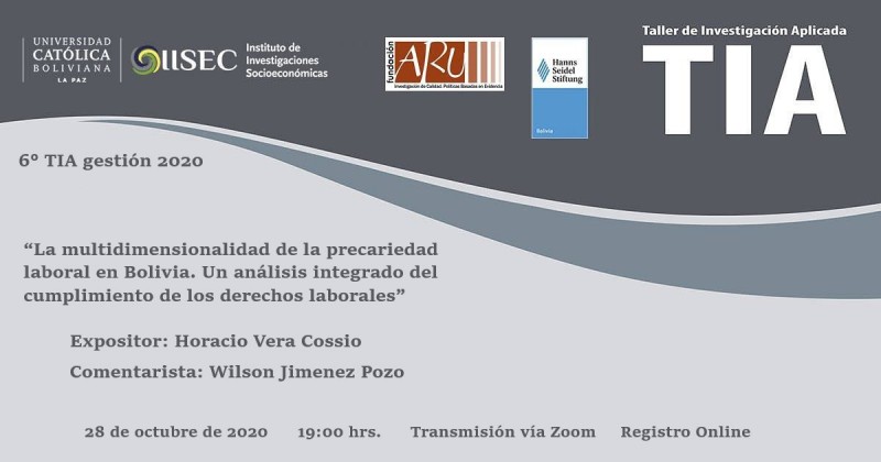 6° Taller de Investigación Aplicada 2020