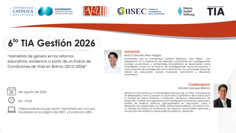 6to Taller de Investigación Aplicada 2026