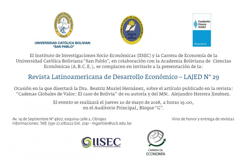 Presentación de la Revista LAJED N° 29