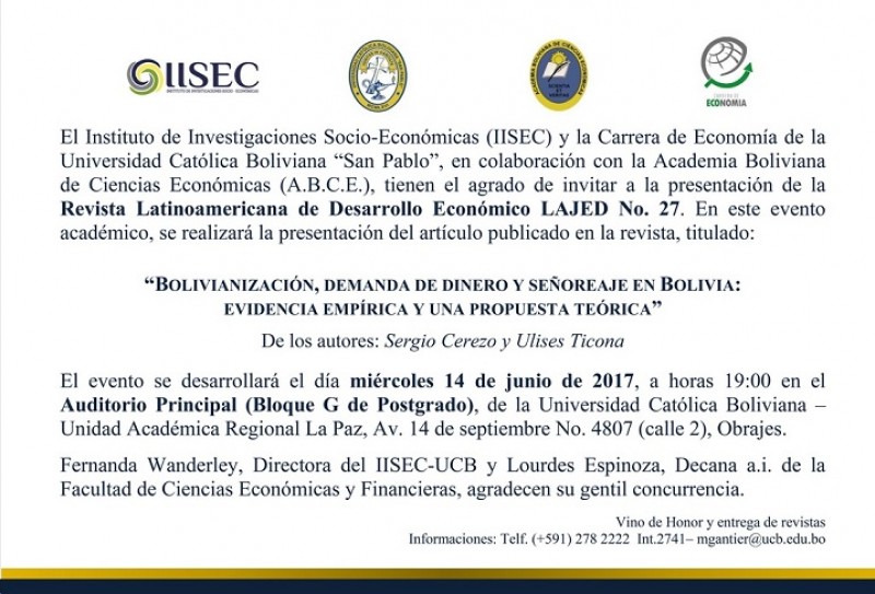 Presentación Revista LAJED No. 27