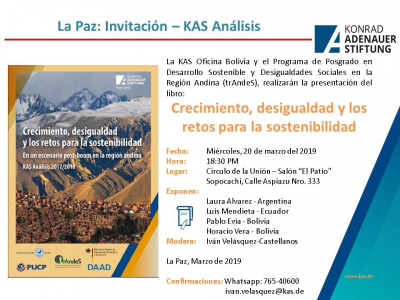 Presentación del libro Crecimiento, desigualdad y los retos para la sostenibilidad