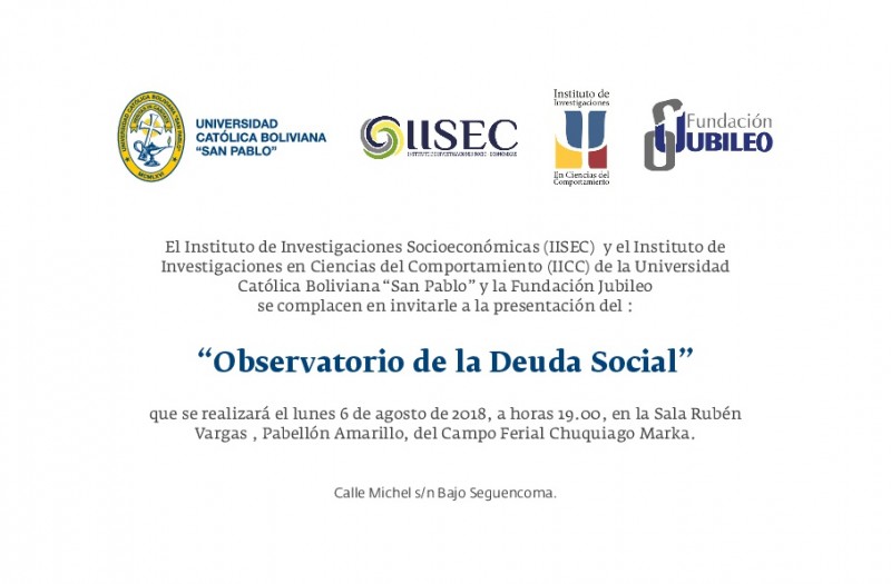 Presentación del Observatorio de la Deuda Social en la FIL