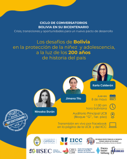 Conversatorio: Los desafíos de Bolivia en la protección de la niñez y adolescencia a 200 años de historia