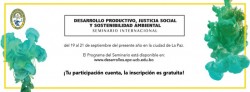 Desarrollo Productivo, Justicia Social y Sostenibilidad Ambiental