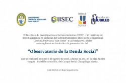 Presentación del Observatorio de la Deuda Social en la FIL