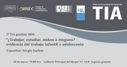 1° Taller de Investigación Aplicada gestión 2019