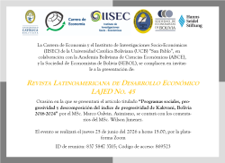 Presentación de la Revista LAJED No. 45