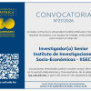 Convocatoria laboral - Investigador(a) Senior Instituto de investigaciones Socio-Económicas (IISEC)