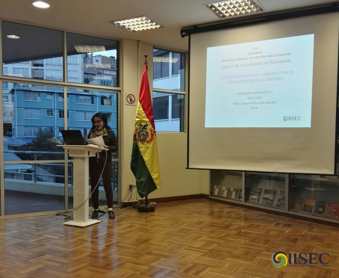 La directora del IISEC participó en el seminario de Economía