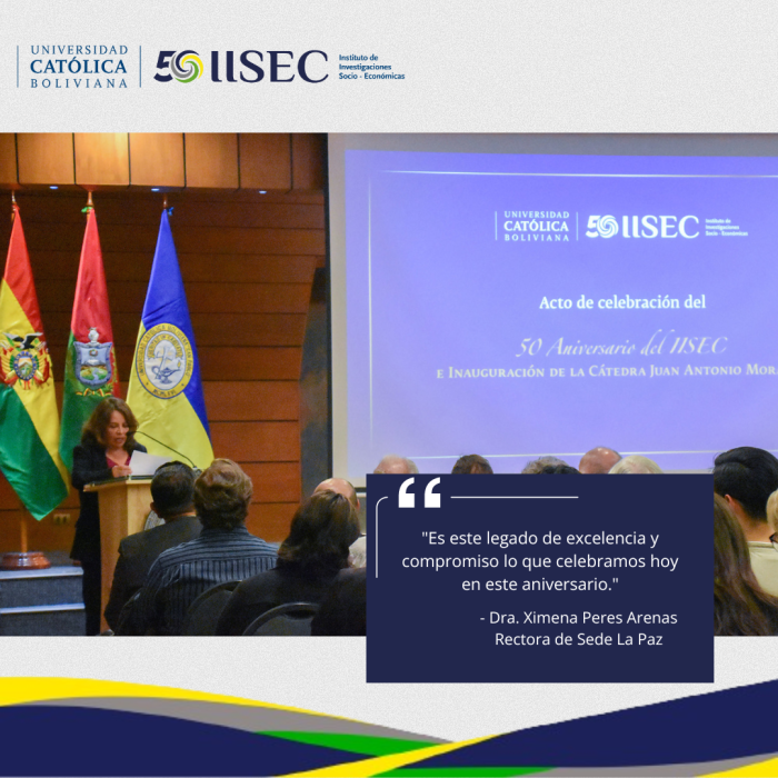 50 IISEC-UCB - Apertura Dra. Ximena Peres, rectora de sede