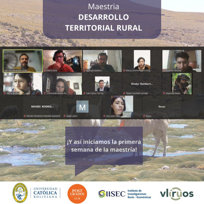 1ra semana de clases de la Maestria en Desarrollo Territorial Rural