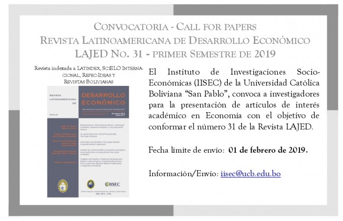 Convocatoria Lajed N° 31