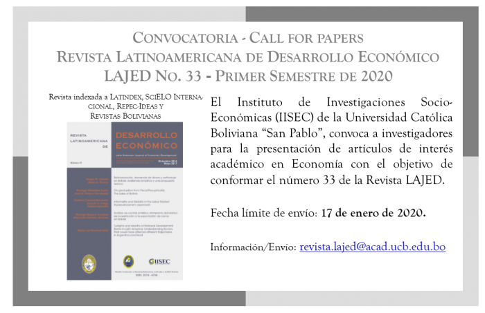 Convocatoria Lajed N° 33
