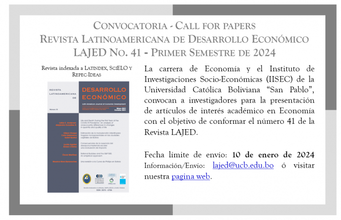 Convocatoria LAJED N°41