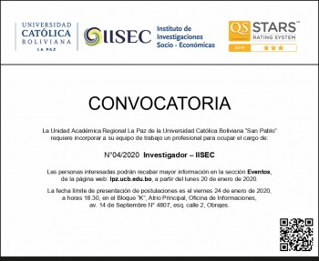 Convocatoria Investigador