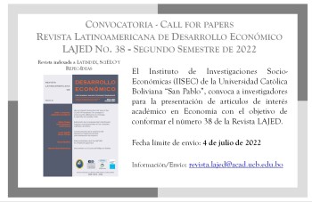 Convocatoria LAJED N° 38