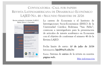 Convocatoria - Revista LAJED No. 46