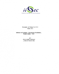 Informe de Coyuntura y Perspectivas Económicas, Región Andina - 2015