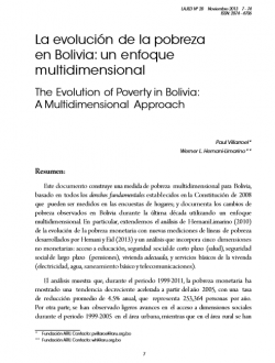 La evolución de la pobreza en Bolivia: un enfoque multidimensional