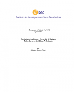 Rendimientos Académicos y Conversión de Diplomas Universitarios en Actividades Profesionales