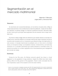 Segmentación en el mercado matrimonial