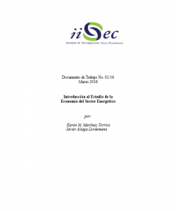 Introducción al Estudio de la  Economía del Sector Energético