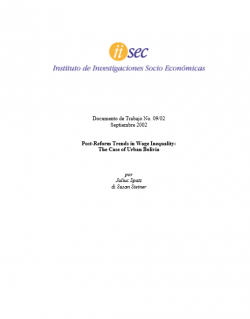 Post-Reform Trends in Wage Inequality: The Case of Urban Bolivia