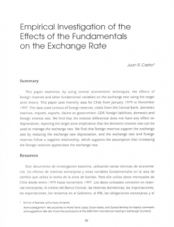 Empirical Investigation of the Effects of the Fundamentals on the Exchange Rate