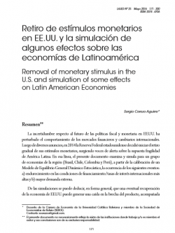 Retiro de estímulos monetarios en EE.UU. y la simulación de algunos efectos sobre las economías de Latinoamérica