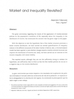 Market and Inequality Revisited