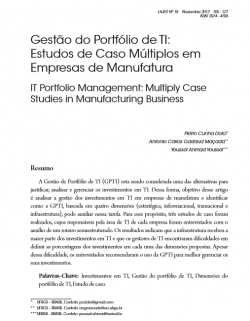 IT Portfolio Management: Multiply Case Studies in Manufacturing Business