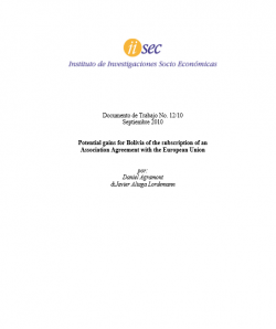 Potential gains for Bolivia of the subscription of an  Association Agreement with the European Union