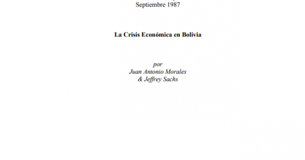 La Crisis Económica en Bolivia | Instituto de Investigaciones Socio ...