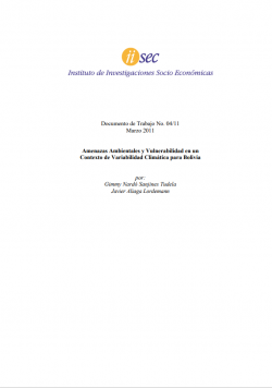 Amenazas ambientales y vulnerabilidad en un contexto de variabilidad climática para Bolivia