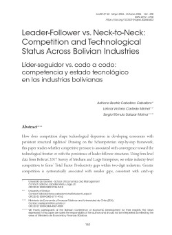 Leader-Follower vs. Neck-to-Neck:  Competition and Technological  Status Across Bolivian Industries