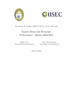 Export Boom and Economic Performance: Bolivia 2004-2015