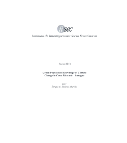 Urban Population Knowledge of Climate Change in Costa Rica and Nicaragua