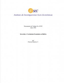 Inversión y Crecimiento Económico en Bolivia