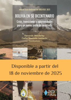 Informe Socio Ambiental OBSA - IISEC 2025 - Bolivia en su Bicentenario: Crisis, transiciones y oportunidades para un nuevo pacto de desarrollo