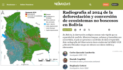 Radiografía al 2024 de la deforestación y conversión de ecosistemas no boscosos en Bolivia Casa Verde