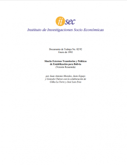 Shocks externos transitorios y políticas de estabilización para Bolivia