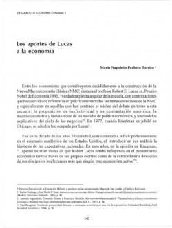 Los aportes de Lucas a la economía