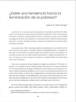¿Existe una tendencia hacia la femenización de la pobreza?