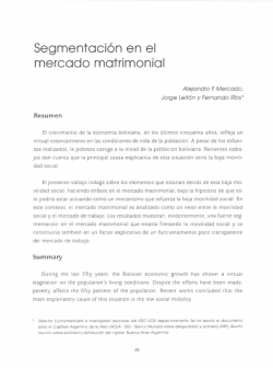 Segmentación en el mercado matrimonial