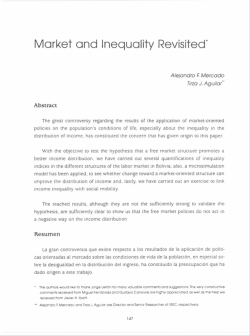 Market and Inequality Revisited