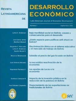 Revista Latinoamericana de Desarrollo económico No. 1