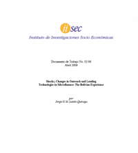 Shocks, Changes in Outreach and Lending  Technologies in Microfinance: The Bolivian Experience