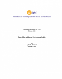 Natural Gas and Income Distribution in Bolivia
