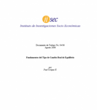 Fundamentos del Tipo de Cambio Real de Equilibrio